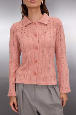 Indigo Fitted/Vucuda Oturan Buklet Iplikli Triko H?rka TWOAW26HI00192 - Trendyolmilla фото 3