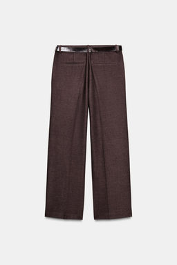 STRAIGHT TROUSERS WITH BELT
