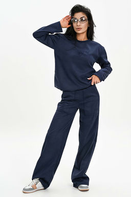 Брюки из мягкой эко замши