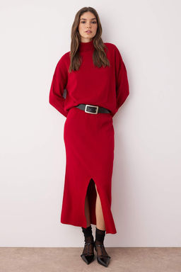 Kahverengi Bal?kc? Yaka Etekli Triko Alt-Ust Tak?m TWOAW24AU00035 - Trendyolmilla фото 10