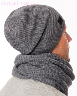 LL 1003 PE 1003 Комплект мужской флис (колпак+снуд) (57-59)