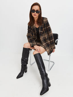 Двубортный пиджак из фактурной ткани - TO BE ONE фото 6