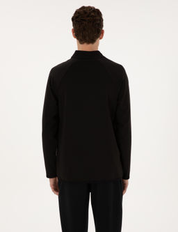 Siyah Regular Fit Sweatshirt - Pierre cardin фото 5