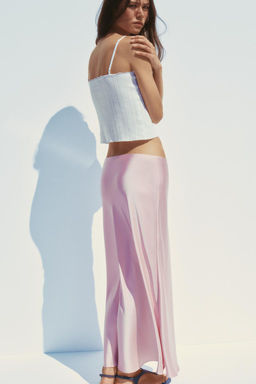 SATIN MIDI SKIRT - Zara фото 32