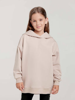 CONTE Удлиненненное oversize-худи на флисе с вышивкой DD 1452 black Фото в данном цвете нет!!!