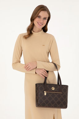 Женская коричневая сумка через плечо Неожиданная скидка в корзине