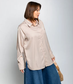 Рубашка #ОКТ085005, бежевый