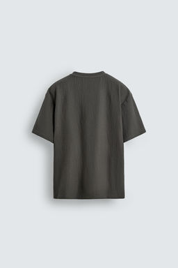 CAMISETA RELAXED FIT ESTRUCTURA / Verdoso - Zara фото 7
