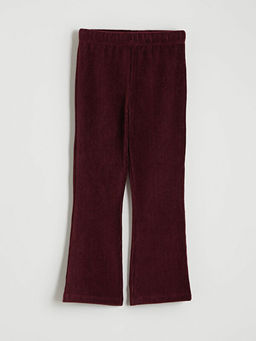 Beli Lastikli Kadife K?z ?ocuk Tayt