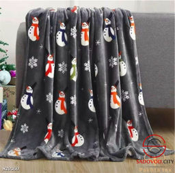 Новогодний велюровый плед