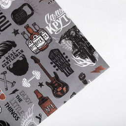 Цена за 10 шт. Бумага упаковочная крафт «Для него», 50×70 см