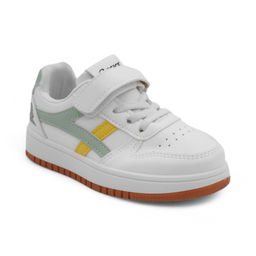 Подростковые кроссовки А638-2 бело зеленые