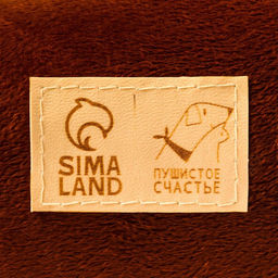 Лежанка с косточкой, 45х35х11 см, коричневая - Пушистое счастье фото 7