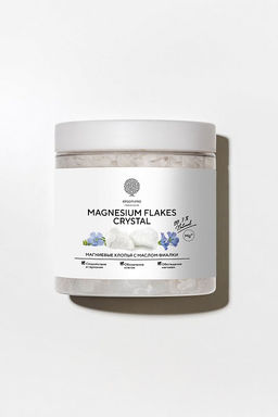 Хлопья магниевые "MAGNESIUM FLAKES CRYSTAL", с маслом фиалки, 400 г