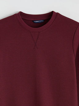 Bisiklet Yaka Erkek Sweatshirt