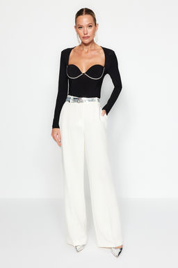 TRENDYOLMILLA Siyah Par?lt?l? Tasl? Body TPRAW24BD00024  фото 2