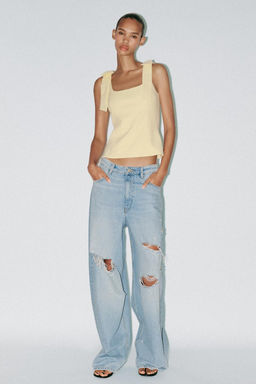 STRETCH TOP WITH BOWS - Zara фото 2