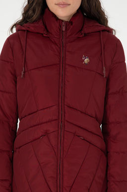 Женское бордовое пальто - U.s. polo assn фото 6