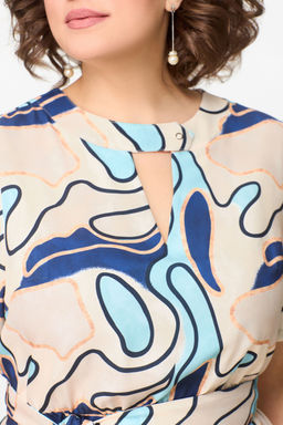 Блуза Swallow 803.2 черный+серебряный узор фото 1116