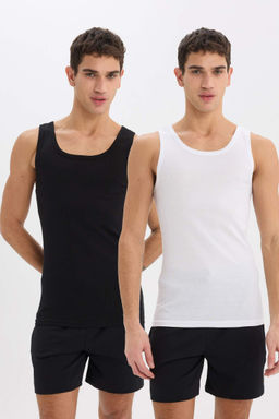 Slim Fit Dar Kesim Ribana 2li Atlet - Defacto фото 4