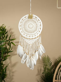 Ловец снов «Белый цветок», 22×75 см