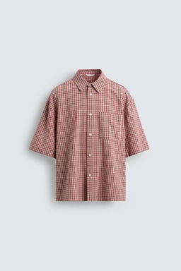 RELAXED FIT CHECK SHIRT - Zara фото 7