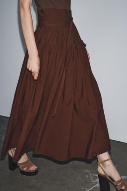 CONTRAST GATHERED DRESS - Zara фото 2
