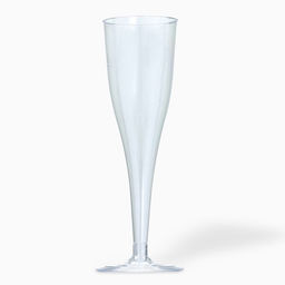 Цена за 6 шт. Бокал для шампанского одноразовый пластиковый, 150 мл