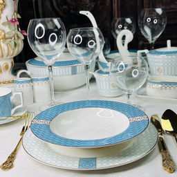 145-570 Обеденный сервиз 30пр.ТИФФАНИ в под.уп.(х2)Костяной фарфор - Lenardi фото 3