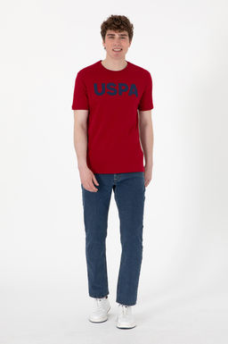 Erkek Regular Fit Bisiklet Yaka Bordo Basic Ti__rt Sepette S_rpriz _ndirim - U.s. polo assn фото 4