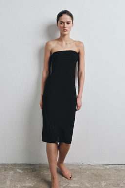 VESTIDO FORRO BANDEAU / Negro - Zara фото 2