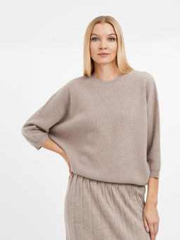 джемпер женский бежевый из шерсти - Glenfield фото 3