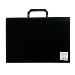 Папка-портфель А4 Calligrata, 6 отделений, 700 мкм, до 300 листов, чёрная