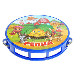 Музыкальная игрушка бубен большой «Весело поём», 16.5 см, МИКС