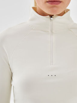 Dik Yaka Reflekt?r Bask?l? Kad?n Spor Ti??rt