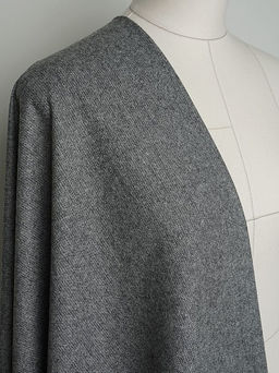Шерсть костюмная Твид цв.Темно-серый меланж, ш.1.55м, шерсть-50%, п/э-50%, 240гр/м.кв - Купава фото 10
