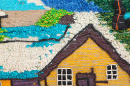 Гобелен (100*80см) состав: джут, хлопок № Гб434 - Ганг фото 2