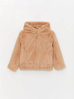 Kap??onlu K?z ?ocuk Pel?? Mont