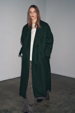 OVERSIDE WATER REPELLENT TRENCH COAT ZW COLLECTION - Zara фото 7