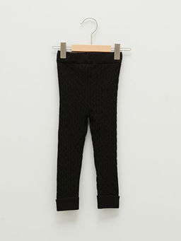 Beli Lastikli Kendinden Desenli K?z Bebek Triko Tayt - Waikiki фото 2