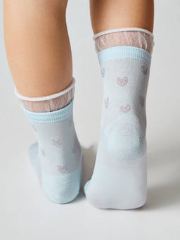 Цена за 2 пары Conte-Kids Носки TIP-TOP из вискозы с рисунками св.голубой