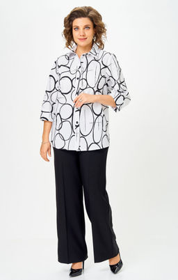 Костюм БелЭльСтиль 877/601 бело-черный фото 7