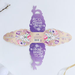 Цена за 10 шт. Коробка для яйца «Заяц» на пасху