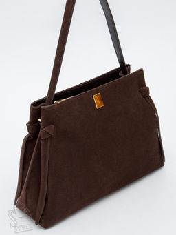 Сумка женская кожаная 1026M coffee Polina&Eiterou  в Новосибирске