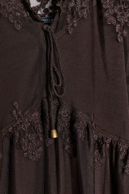 EMBROIDERED TULLE BLOUSE - Zara фото 8