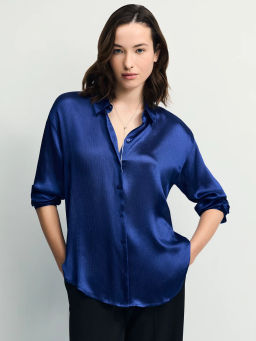 Базовая атласная блузка / Zarina  фото 3