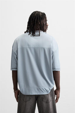 VARSITY TEXTURED T-SHIRT - Zara фото 3