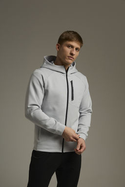 Толстовка на молнии Серый TRN Knit Track Top