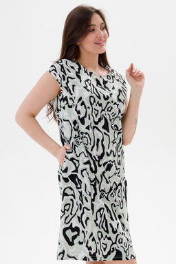 Платье женское из кулирки Стильное палитра мята макси - Амадэль фото 5