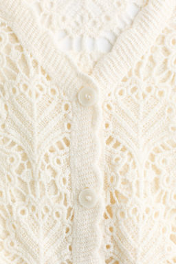 C?rdigan de algod?n efecto crochet - H&m фото 5